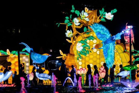 Animals Aglow returns to the Saint Louis Zoo with traditional Chinese lanterns and light displays.