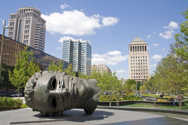 Citygarden features conversation-starting sculptures, lush plant life and more.