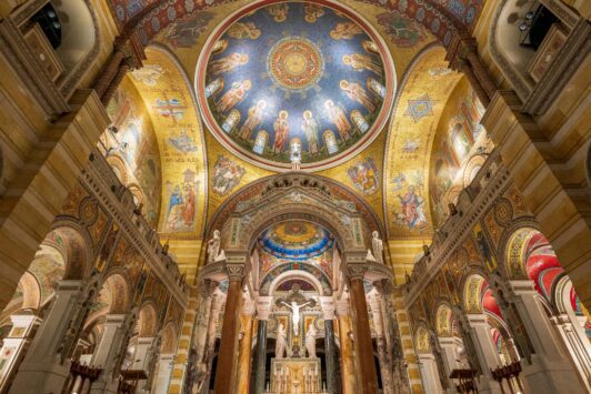 Cathedral Basilica of St. Louis dazzles visitors with millions of mosaics.