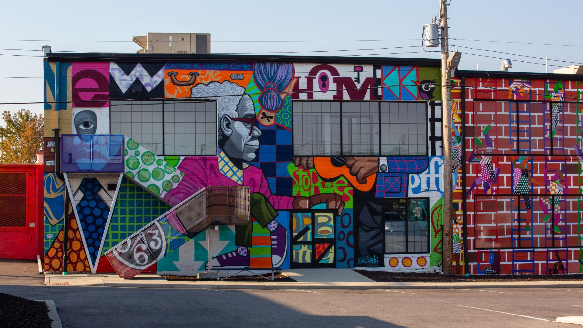 The Walls Off Washington features a mural dedicated to the Mill Creek Valley neighborhood and the local music scene.