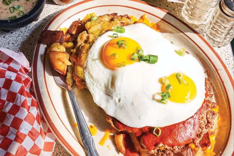The slinger, made with potato, egg, chili, cheese and protein, is one of St. Louis' most emblematic eats.