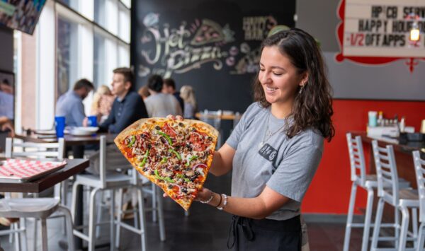 The P.I.M.P. Slice has the same square footage as a 16-inch pizza.