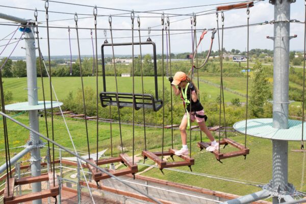 RYZE Adventure Park has an adventure tower with more than 100 obstacles.