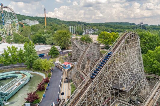 Six Flags St. Louis offers a variety of rollercoasters for all ages.