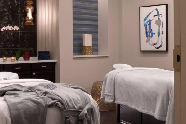 Spa Saint Louis inside Hotel Saint Louis has a peaceful room for experiential couples massages.