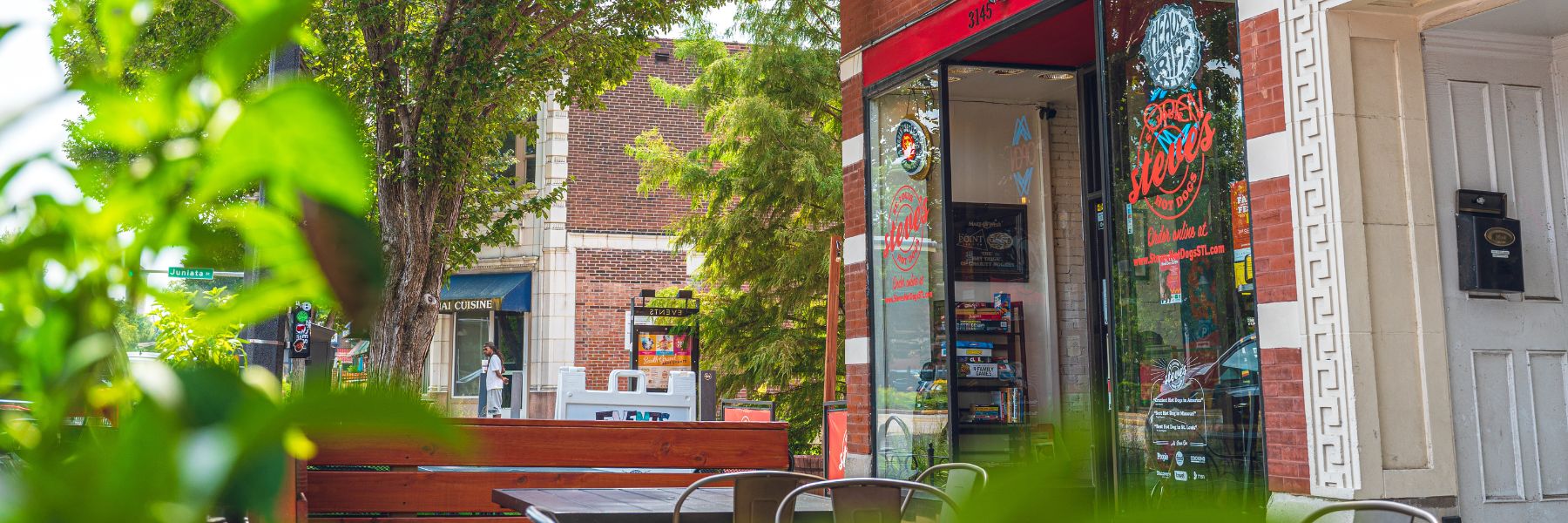 Steve's Hot Dogs has a location on South Grand in St. Louis.