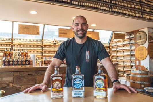 David Weglarz, owner of StilL 630, poses with three of his 
